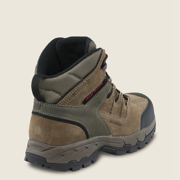 Red Wing Hiking Boots Truhiker - 6-inch Waterproof Csa Safety Toe - Grey Brown - Mens DHM109732